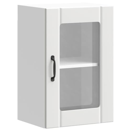HETFTJN Sideboard Wohnzimmer Apothekerschrank Küche Vorratsschrank Barschrank - Küchen-Hängeschrank mit Glastür Lucca Weiß für Esszimmer Küche Badezimmer Wohnzimmer HETFTJN Sideboard Wohnzimmer Apothekerschrank Küche Vorratsschrank Barschrank - Küchen-Hängeschrank mit Glastür Lucca Weiß für Esszimmer Küche Badezimmer Wohnzimmer von HETFTJN