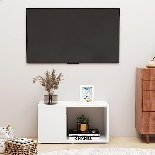 HETFTJN TV Schrank Weiß 60x24x32 cm Holzwerkstoff Modernes Design mit Offenen Fächern Langlebig und Robust als Bücherregal oder Wohnzimmerschrank HETFTJN TV Schrank Weiß 60x24x32 cm Holzwerkstoff Modernes Design mit Offenen Fächern Langlebig und Robust als Bücherregal oder Wohnzimmerschrank von HETFTJN