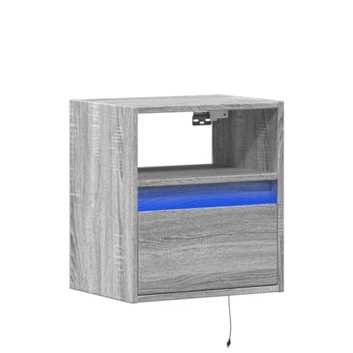 HETFTJN Televizyon Tv Board Tv Ständer Sideboard Wohnzimmer - TV-Wandschränke LED-Beleuchtung 2 STK. Grau Sonoma 41x31x45 cm für Wohnzimmer Flur Schlafzimmer Küche von HETFTJN