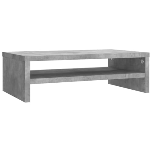 HETFTJN Tv Tisch Tv Sideboard Wohnzimmer Beistelltisch Klein Fernseher Tisch Modern - Monitorständer Betongrau 42x24x13 cm Holzwerkstoff für Büro Gästezimmer Ausstellungsraum Besprechungszimmer von HETFTJN