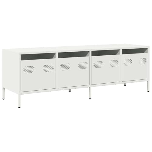 HETFTJN Tv Unit Tv Schrank Sideboard Tv Lowboard Wohnzimmer Möbel - TV-Schrank Weiß 135x39x43,5 cm Kaltgewalzter Stahl für Schlafzimmer Badezimmer Flur Wohnzimmer HETFTJN Tv Unit Tv Schrank Sideboard Tv Lowboard Wohnzimmer Möbel - TV-Schrank Weiß 135x39x43,5 cm Kaltgewalzter Stahl für Schlafzimmer Badezimmer Flur Wohnzimmer von HETFTJN