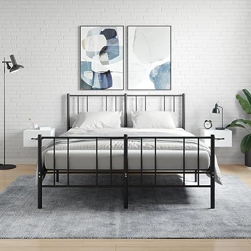 HETFTJN Wand Nachttisch Weiß 35x35x20 cm Aus Holzwerkstoff Mit Stauraum Moderner Hängeschrank Für Schlafzimmer Wohnzimmer Und Korridor von HETFTJN