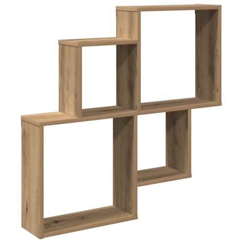 HETFTJN Wandregal Schwebend Bücherregal Wand Regalböden Pflanzenhalter Wand - Wandregal Artisan-Eiche 80x15x78,5 cm Holzwerkstoff für Küche Bad Werkstatt Schlafzimmer HETFTJN Wandregal Schwebend Bücherregal Wand Regalböden Pflanzenhalter Wand - Wandregal Artisan-Eiche 80x15x78,5 cm Holzwerkstoff für Küche Bad Werkstatt Schlafzimmer von HETFTJN