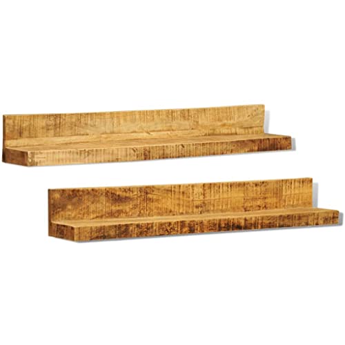 HETFTJN Wandregal Set aus Massivholz Mangoholz Tragkraft 20 kg Modernes Design 110 x 16 x 16 cm für Küche Wohnzimmer Badezimmer und Büro HETFTJN Wandregal Set aus Massivholz Mangoholz Tragkraft 20 kg Modernes Design 110 x 16 x 16 cm für Küche Wohnzimmer Badezimmer und Büro von HETFTJN