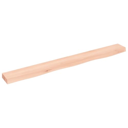 HETFTJN Wandregal Wohnzimmer Regal Schmal Regalböden Wandtegal - Wandregal 100x10x4 cm Massivholz Eiche Unbehandelt für Büro Küche Flur Werkstatt HETFTJN Wandregal Wohnzimmer Regal Schmal Regalböden Wandtegal - Wandregal 100x10x4 cm Massivholz Eiche Unbehandelt für Büro Küche Flur Werkstatt von HETFTJN