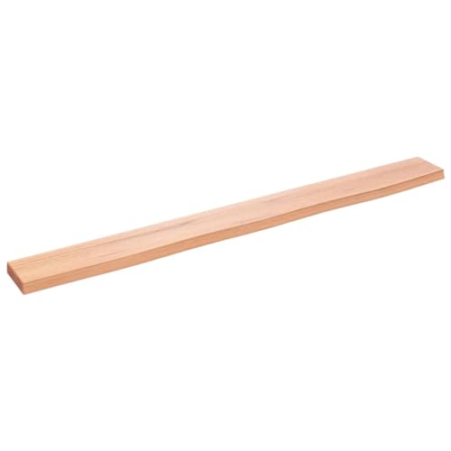 HETFTJN Wandregal Wohnzimmer Regal Schmal Regalböden Wandtegal - Wandregal Hellbraun 100x10x2 cm Massivholz Eiche Behandelt für Büro Küche Flur Werkstatt HETFTJN Wandregal Wohnzimmer Regal Schmal Regalböden Wandtegal - Wandregal Hellbraun 100x10x2 cm Massivholz Eiche Behandelt für Büro Küche Flur Werkstatt von HETFTJN