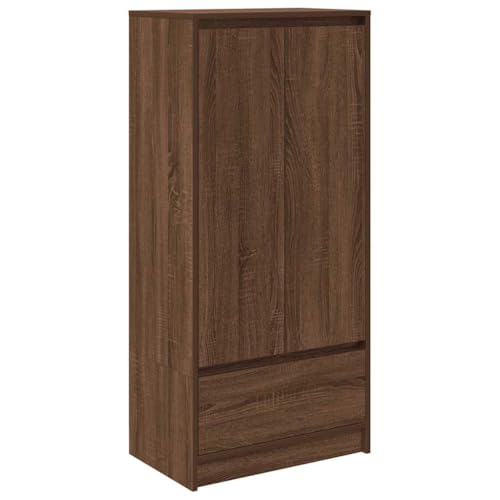 HETFTJN Wohnzimmerschrank Outdoor Küchenschrank Vitrinenschrank Küchenschränke - Schrank mit Schublade Braun Eichen-Optik 55,5x34x119,5 cm für Arbeitszimmer Flur Outdoor Wohnzimmer HETFTJN Wohnzimmerschrank Outdoor Küchenschrank Vitrinenschrank Küchenschränke - Schrank mit Schublade Braun Eichen-Optik 55,5x34x119,5 cm für Arbeitszimmer Flur Outdoor Wohnzimmer von HETFTJN