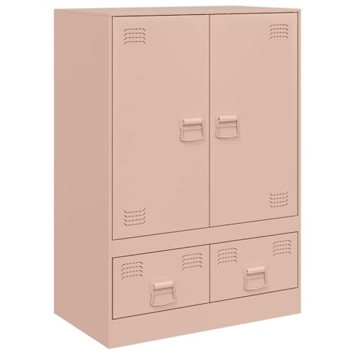 Hochschrank Wohnzimmer Flur Möbel Aktenschrank Klein Highboard - Highboard Rosa 67x39x95 cm Stahl für Küche Flur Bad Schlafzimmer Hochschrank Wohnzimmer Flur Möbel Aktenschrank Klein Highboard - Highboard Rosa 67x39x95 cm Stahl für Küche Flur Bad Schlafzimmer von HETFTJN