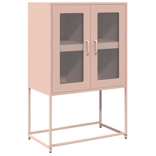 Kleiner Schrank Küchenbuffet Buffetschrank Sideboard Wohnzimmer Aktenschrank Klein - Highboard Rosa 68x39x107 cm Stahl für Outdoor Schlafzimmer Bad Flur Kleiner Schrank Küchenbuffet Buffetschrank Sideboard Wohnzimmer Aktenschrank Klein - Highboard Rosa 68x39x107 cm Stahl für Outdoor Schlafzimmer Bad Flur von HETFTJN