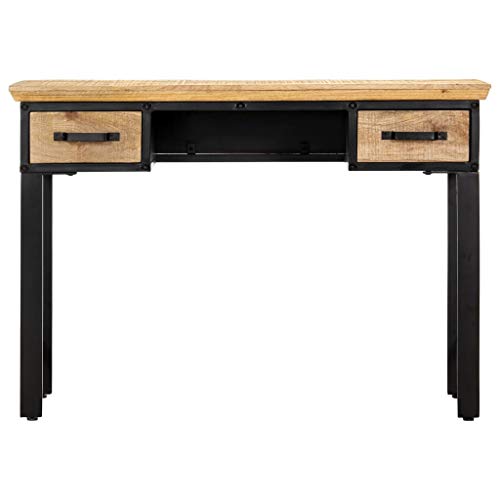 Konferenztisch Gaming Tisch Office Desk Computertische - Schreibtisch 110 x 50 x 76 cm Mangoholz Massiv für Jugendzimmer Esszimmer Balkon Büro Konferenztisch Gaming Tisch Office Desk Computertische - Schreibtisch 110 x 50 x 76 cm Mangoholz Massiv für Jugendzimmer Esszimmer Balkon Büro von HETFTJN