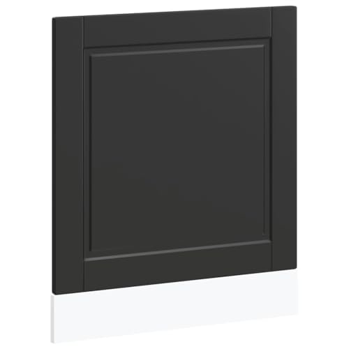 Mutfak Dolabı Küchenzeilen Aktenschrank Vorratsschrank - Geschirrspülerblende Porto Schwarz 60x1,5x67 cm Holzwerkstoff für Esszimmer Badezimmer Wohnzimmer Küche von HETFTJN