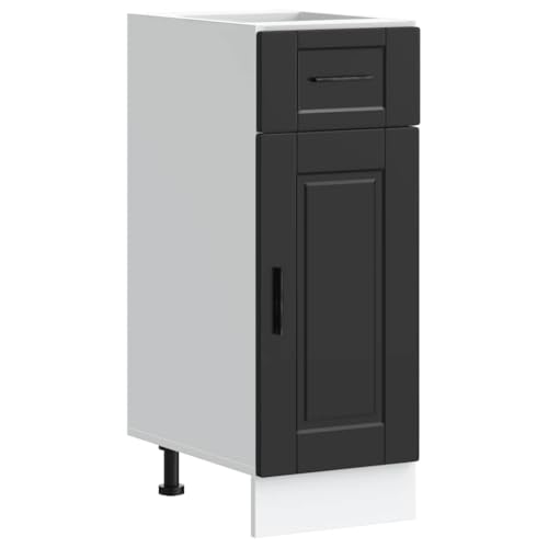 Mutfak Dolabı Küchenzeilen Aktenschrank Vorratsschrank - Küchenunterschrank Porto Schwarz Holzwerkstoff für Esszimmer Badezimmer Wohnzimmer Küche von HETFTJN