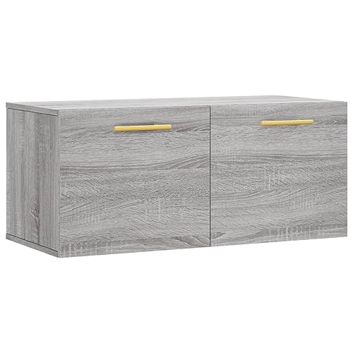 Schrank für Balkon Aktenschrank Haushaltsschrank Mehrzweckschrank Büroschrank - Wandschrank Grau Sonoma 80x36,5x35 cm Holzwerkstoff für Garage Schlafzimmer Arbeitszimmer Outdoor Schrank für Balkon Aktenschrank Haushaltsschrank Mehrzweckschrank Büroschrank - Wandschrank Grau Sonoma 80x36,5x35 cm Holzwerkstoff für Garage Schlafzimmer Arbeitszimmer Outdoor von HETFTJN