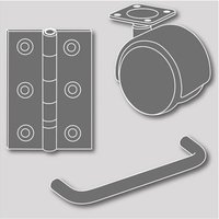 Ausrichtbeschlag Aluminium Set für eine Tür von HETTICH