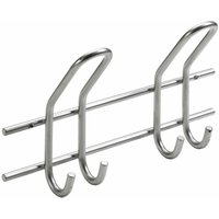 Hettich - Garderobenleiste 2 Haken 28,5 x 16,5 x 7,5 cm silber Hakenleisten von HETTICH