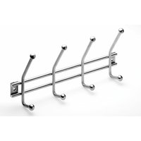 Hettich - Garderobenleiste 4 Haken 35,5 x 16,0 x 6,0 cm Edelstahl Hakenleisten von HETTICH