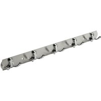 Hettich - Garderobenleiste 5 Haken 48,5 x 3,8 x 3,3 cm silber Hakenleiste Hettich - Garderobenleiste 5 Haken 48,5 x 3,8 x 3,3 cm silber Hakenleiste von HETTICH