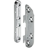 Hettich - Bettverbindungsbeschlag 100 mm mit 2 Haken , Stahl chromatiert von HETTICH