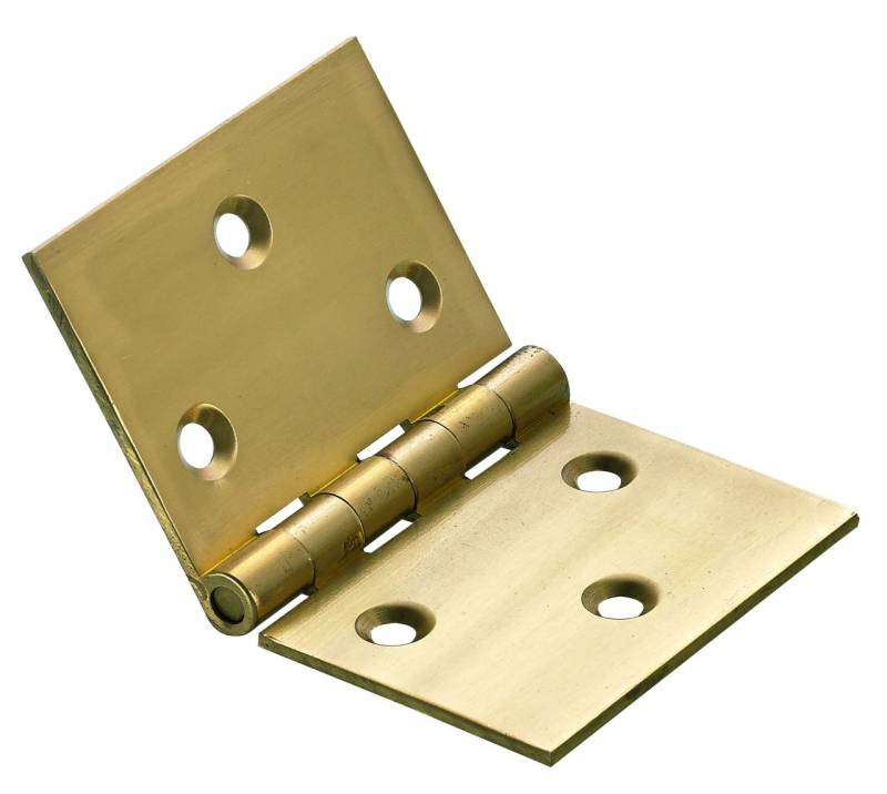 Hettich Breites Scharnier Messing, matt, 51 x 78 mm von HETTICH
