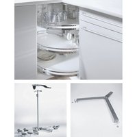 Eckschrank-Drehbeschlag Revo 90° für 800x800 + 900x900 mm (ohne Böden) von HETTICH