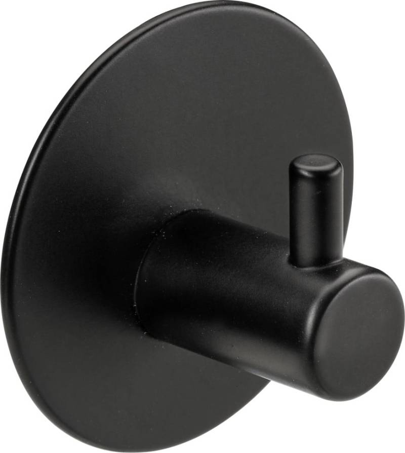 Hettich Garderobenhaken selbstklebend 1 Haken Stahl Ø 4,8 cm schwarz matt Hettich Garderobenhaken selbstklebend 1 Haken Stahl Ø 4,8 cm schwarz matt von HETTICH
