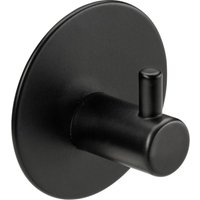 Hettich Garderobenhaken selbstklebend 1 Haken Stahl Ø 4,8 cm schwarz matt Hettich Garderobenhaken selbstklebend 1 Haken Stahl Ø 4,8 cm schwarz matt von HETTICH