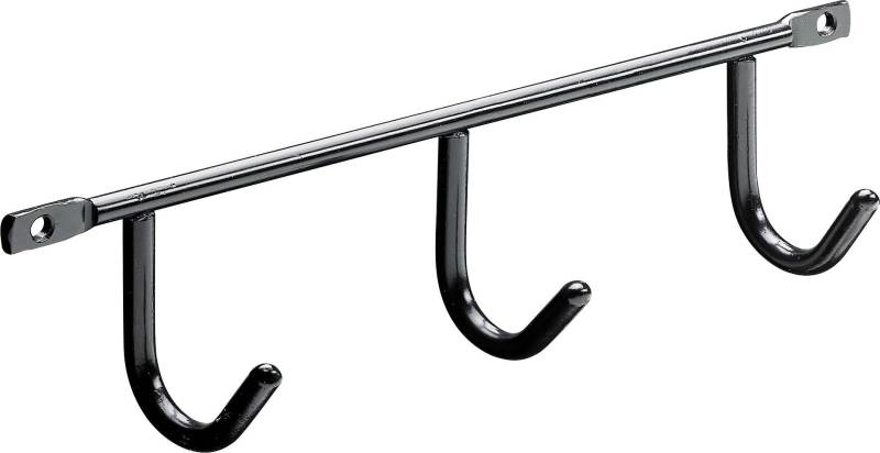 Hettich Garderobenleiste 3 Haken Stahl 20 x 5,2 x 3,5 cm schwarz Hettich Garderobenleiste 3 Haken Stahl 20 x 5,2 x 3,5 cm schwarz von HETTICH