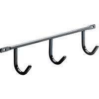 Hettich Garderobenleiste 3 Haken Stahl 20 x 5,2 x 3,5 cm schwarz Hettich Garderobenleiste 3 Haken Stahl 20 x 5,2 x 3,5 cm schwarz von HETTICH