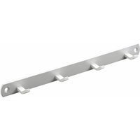 Hettich - Garderobenleiste 4 Haken 27,0 x 2,0 x 3,0 cm weiß Hakenleisten von HETTICH