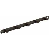 Hettich - Garderobenleiste 5 Haken 34,0 x 2,0 x 3,0 cm braun Hakenleisten von HETTICH