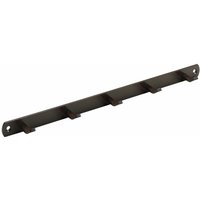 Hettich - Garderobenleiste 5 Haken 34,0 x 2,0 x 3,0 cm braun Hakenleisten von HETTICH