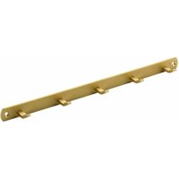 Hettich - Garderobenleiste 5 Haken 34,0 x 2,0 x 3,0 cm gold Hakenleisten von HETTICH