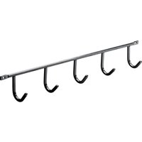 Hettich Garderobenleiste 5 Haken Stahl 35 x 5,2 x 3,5 cm schwarz Hettich Garderobenleiste 5 Haken Stahl 35 x 5,2 x 3,5 cm schwarz von HETTICH
