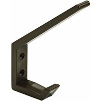 Hettich - Hut- & Mantelhaken 13,5 x 1,8 x 9,0 cm Kunststoff braun - 1 Stück Haken von HETTICH