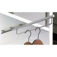 Hettich - Kleiderbügelhalter mit Auszugsführung auf Quadro Basis, 350 mm, silber von HETTICH