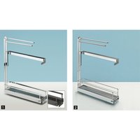 Hettich Küch.unterschr.-Handtuchhalterauszug 90°, Classic 9207582, R, KB150mm, silber von HETTICH
