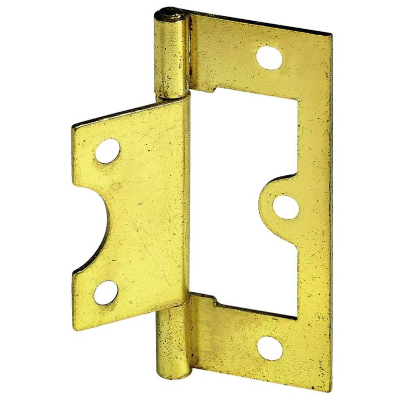 Hettich Lamellentürscharnier 38 mm x 20 mm Stahl vermessingt 2 Stück von HETTICH