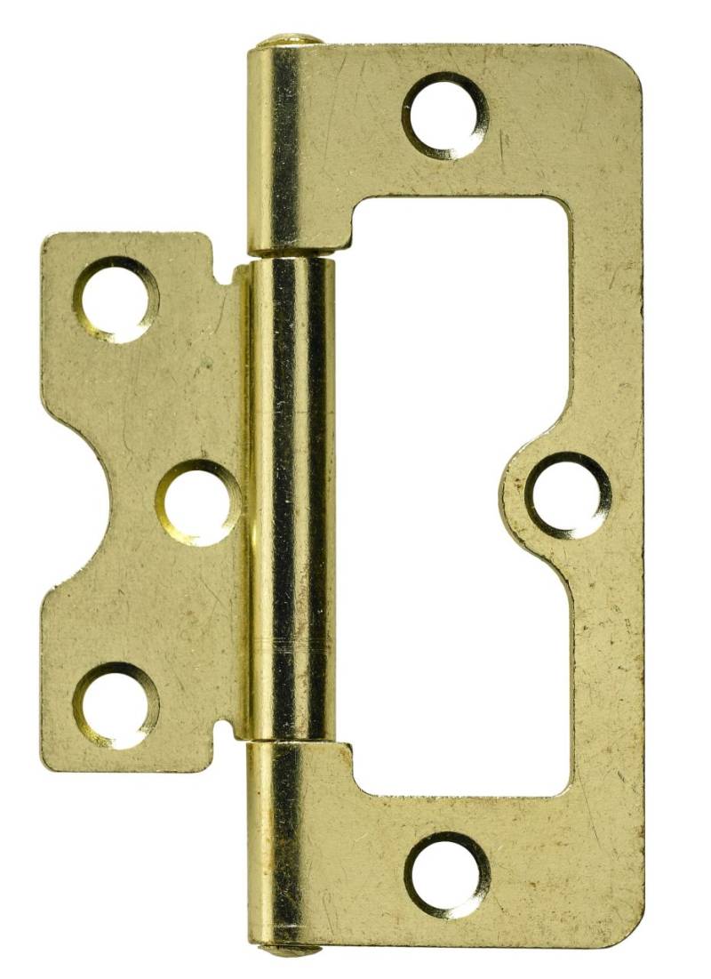 Hettich Lamellentürscharnier 63 x 25 mm, vermessingt, 2 Stück von HETTICH