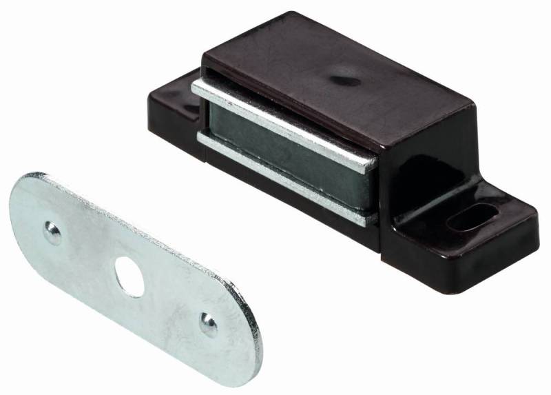 Hettich Magnetschnäpper 15 x 14 x 45 mm braun 4 kg mit Schrauben - 4 Stück von HETTICH