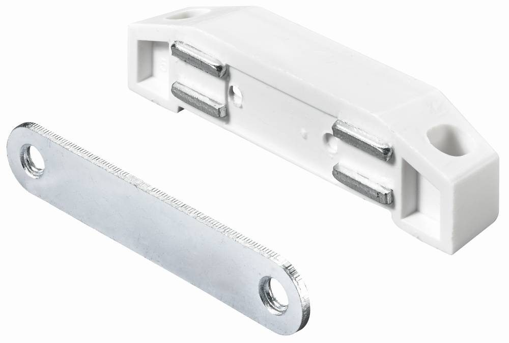 Hettich Magnetschnäpper 17 x 19 x 75 mm weiß 10 kg mit Schrauben - 2 Stück von HETTICH