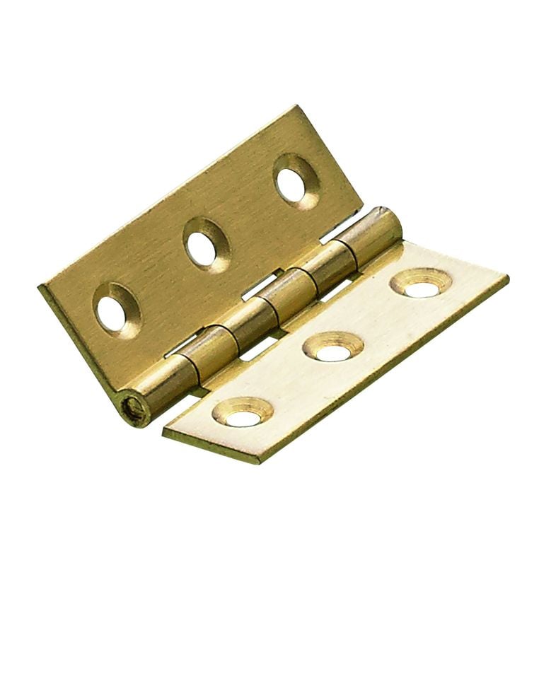 Hettich Schmales Scharnier Messing, matt, 35 x 51 mm von HETTICH