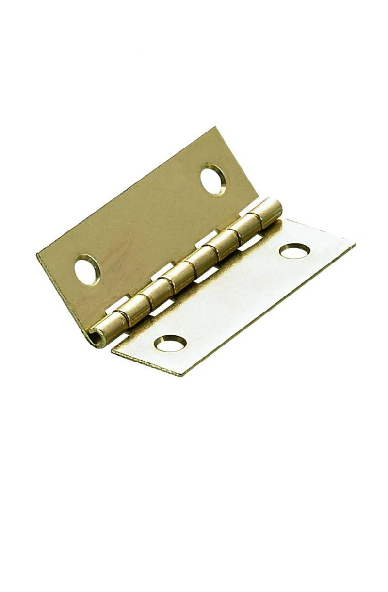 Hettich Schmales Scharnier Stahl, vermessingt, 25 x 40 mm von HETTICH