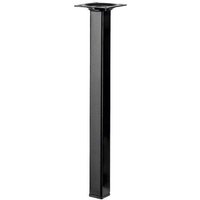 Hettich - Tischbein Chipo sq eckig 24 x 24 mm Stahl 30 cm schwarz glänzend Tisch von HETTICH