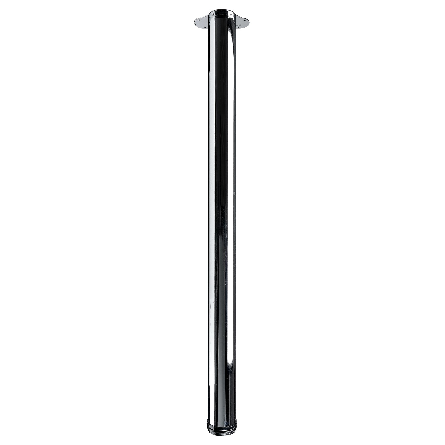 Hettich Tischbein Ø 75 mm x 1100 - 1130 mm Verchromt inkl. Montageplatte von HETTICH