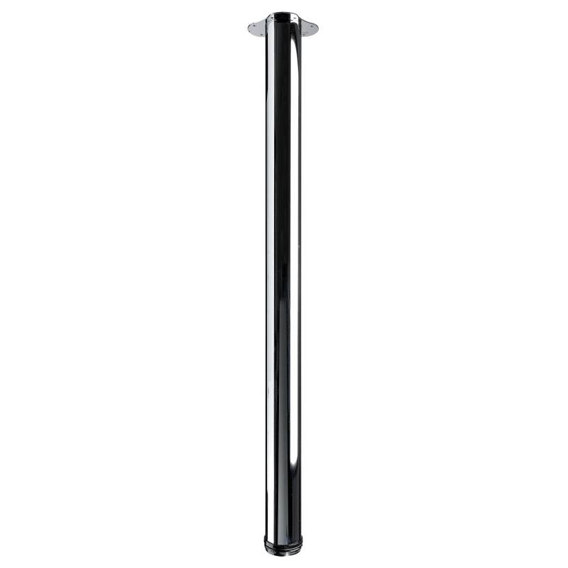 Hettich Tischbein Ø 75 mm x 1100 - 1130 mm Verchromt inkl. Montageplatte von HETTICH