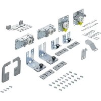 Hettich - TopLine l, Set Lauf-u-Führungsteile 18-30 mm 2-türig, vordere Tür rechts von HETTICH