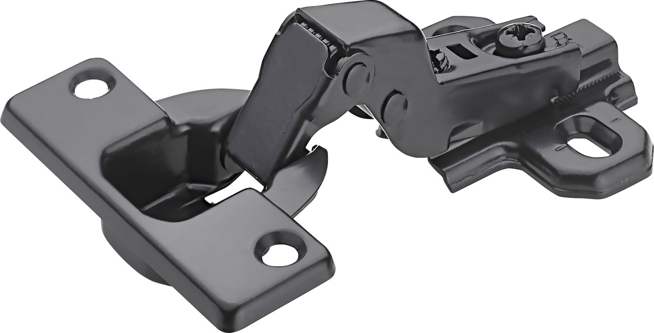 Hettich Topfscharnier SlideOn zum Aufschrauben Mittelwandanschlag Ø 35 mm schwarz von HETTICH