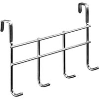 Hettich Türgarderobe 4 Haken 29,0 x 16,5 x 9,5 cm silber Türhängegarderobe von HETTICH