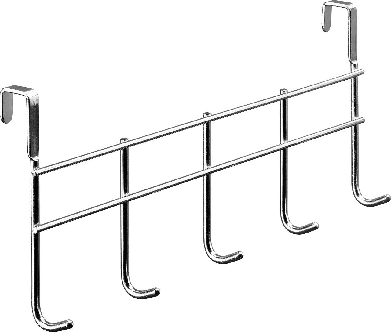 Hettich Türgarderobe 5 Haken 37,5 x 16,5 x 9,5 cm silber von HETTICH