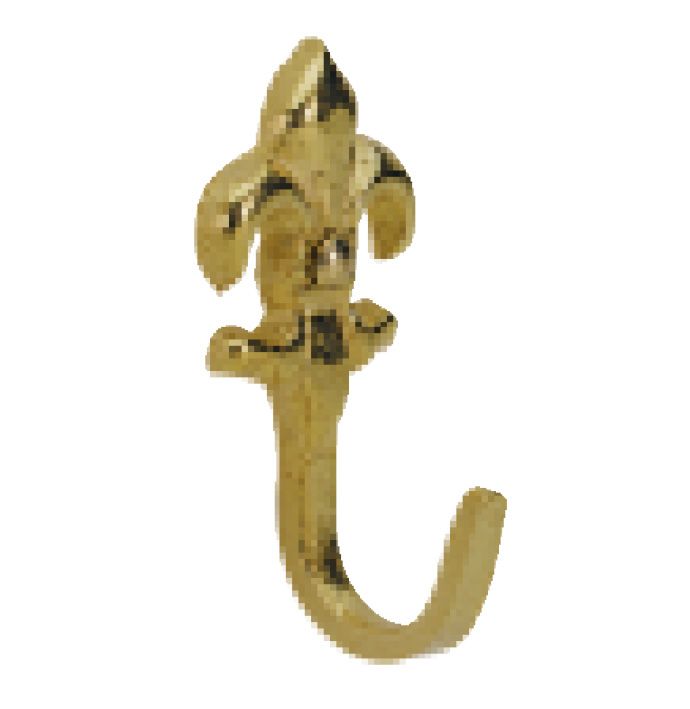 Hettich Zierhaken 42 x 20 x 20 mm Zinkdruckguss antik gold - 2 Stück von HETTICH